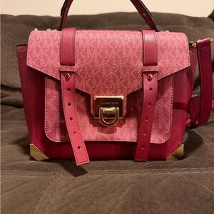 Michael Kors Raspberry and Rose Satchel